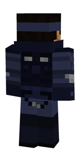 Black skin: body, back render