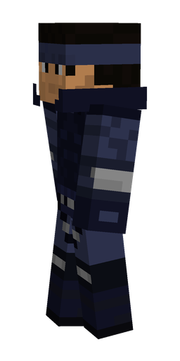 Black skin: body, left side render