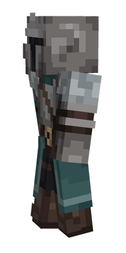 Black skin: body, left side render