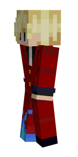 Red skin: body, left side render