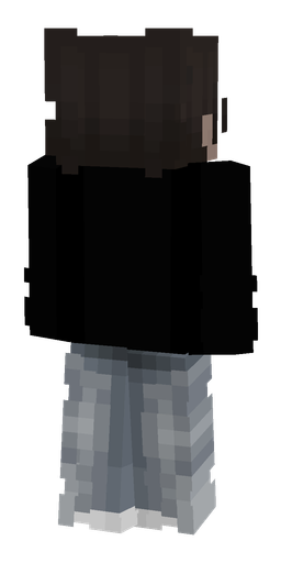 Black skin: body, back render