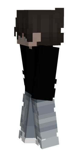 Black skin: body, left side render