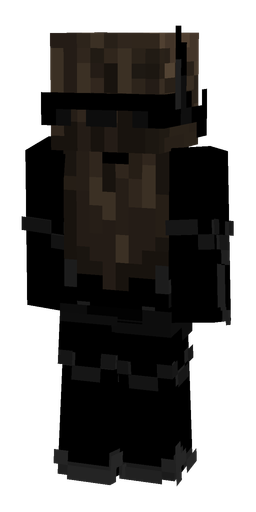 Black skin: body, back render
