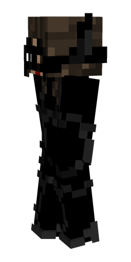 Black skin: body, left side render