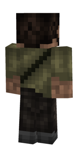 Black skin: body, back render