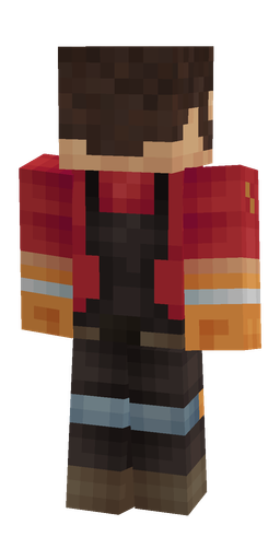 Black skin: body, back render
