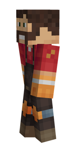 Black skin: body, left side render