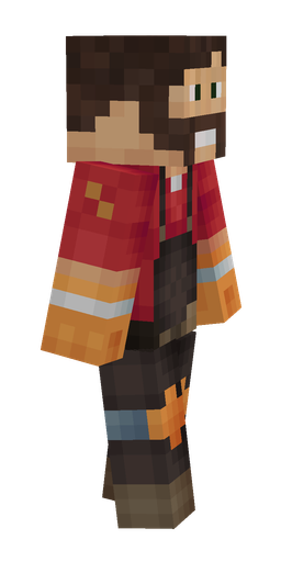 Black skin: body, right side render