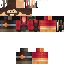 Black skin: raw texture render