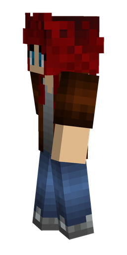 Blue skin: body, left side render