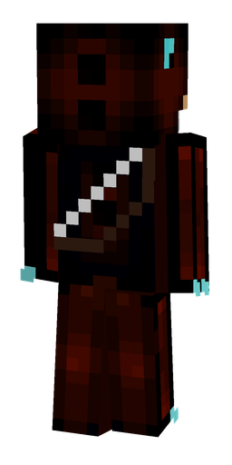 Black skin: body, back render