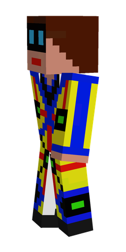 Black skin: body, left side render