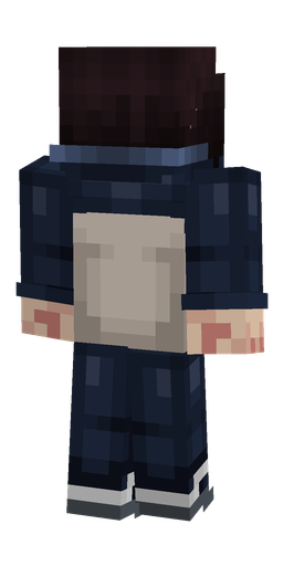 Black skin: body, back render