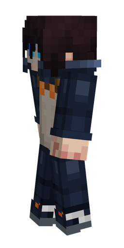 Black skin: body, left side render