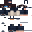 Black skin: raw texture render