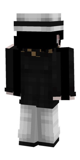 Black skin: body, back render