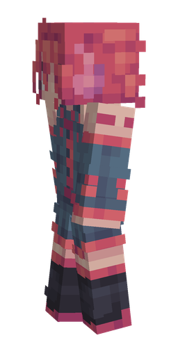 Blue skin: body, left side render
