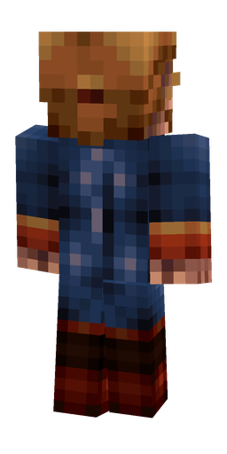 Blue skin: body, back render