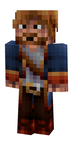 Blue skin: body, front render