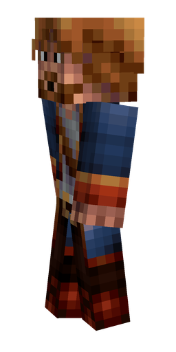 Blue skin: body, left side render