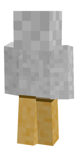 Blue skin: body, back render