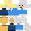 Blue skin: raw texture render