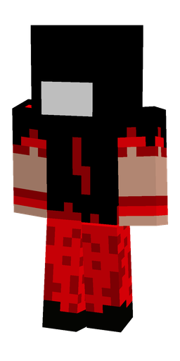 Black skin: body, back render