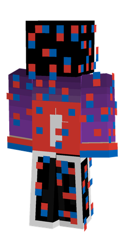 Black skin: body, back render