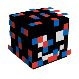 Black skin: head render
