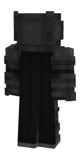 Black skin: body, back render