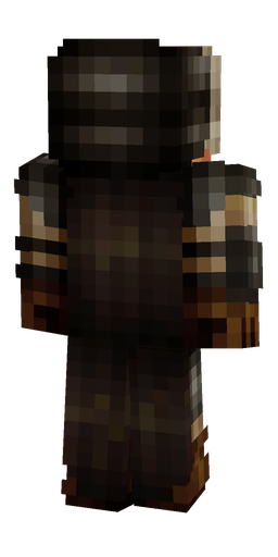 Black skin: body, back render