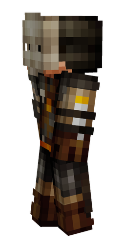 Black skin: body, left side render