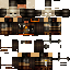 Black skin: raw texture render