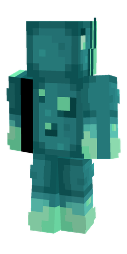 Blue skin: body, back render