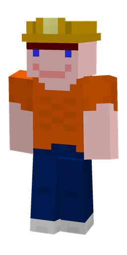 Blue skin: body, front render