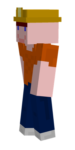 Blue skin: body, left side render