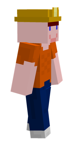 Blue skin: body, right side render