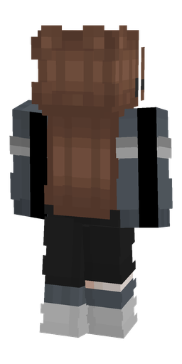Black skin: body, back render