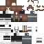 Black skin: raw texture render