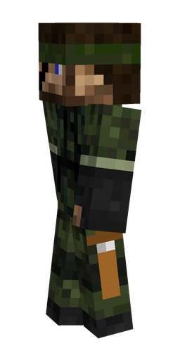 Black skin: body, left side render