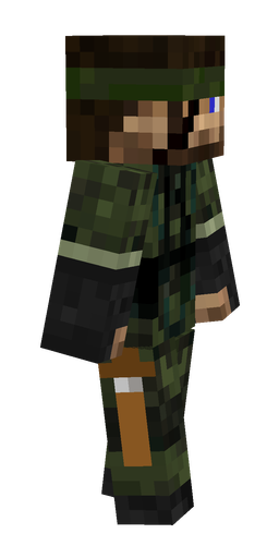 Black skin: body, right side render