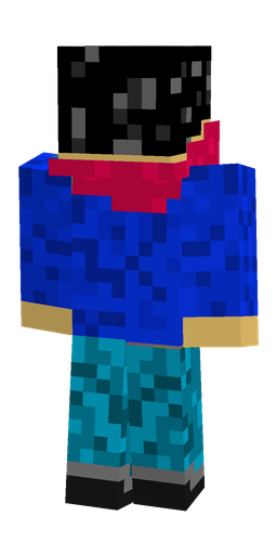Black skin: body, back render
