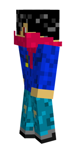 Black skin: body, left side render