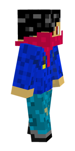 Black skin: body, right side render