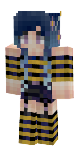 Blue skin: body, front render