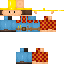Blue skin: raw texture render