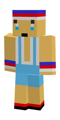 Blue skin: body, front render