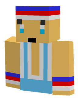 Blue skin: bust render