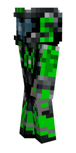 Black skin: body, left side render