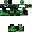 Black skin: raw texture render
